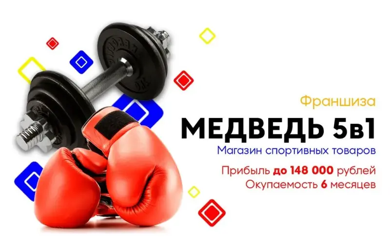 Франшиза «Медведь 5в1» - спорт-магазин